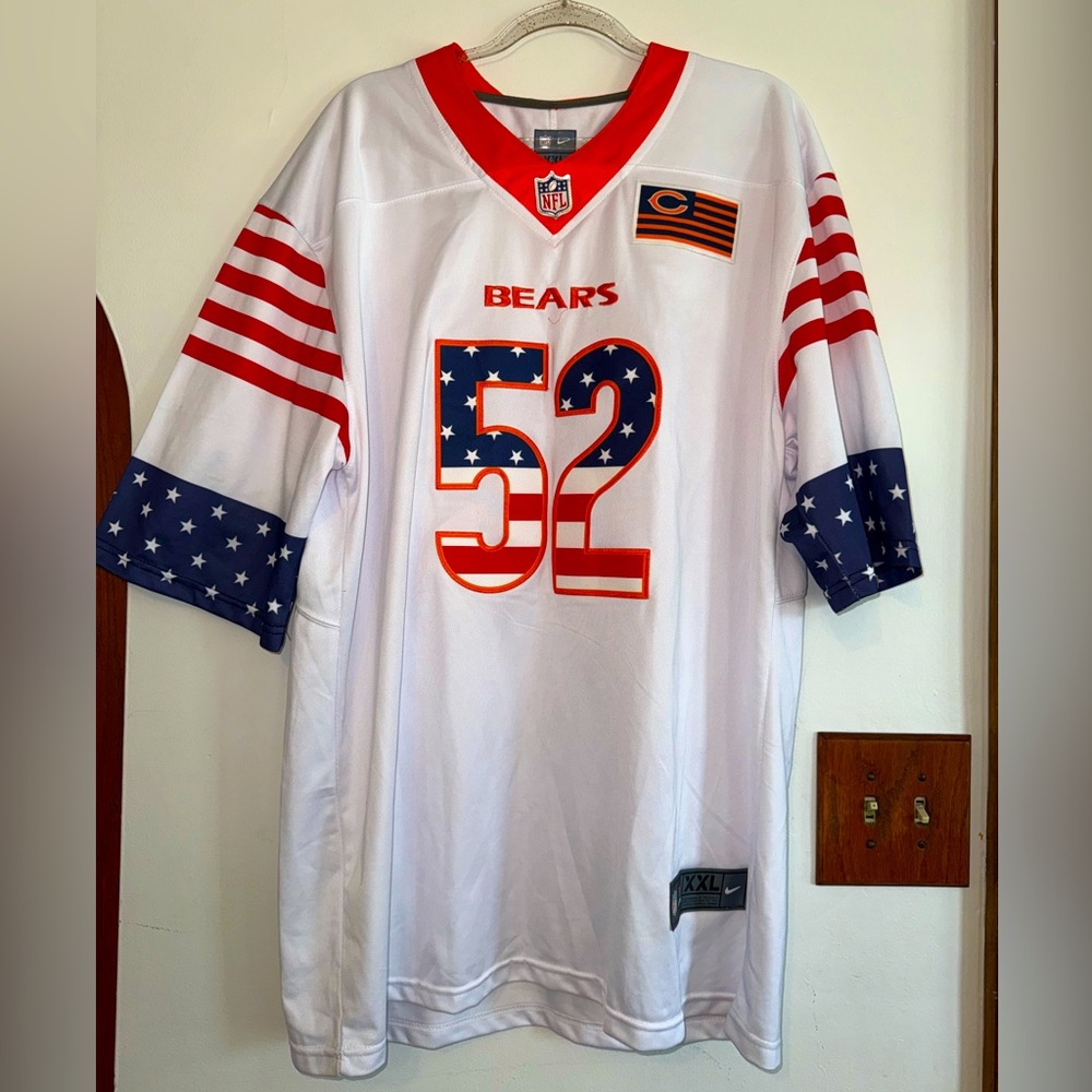 NFL Bears White Jersey XXL Mack 52